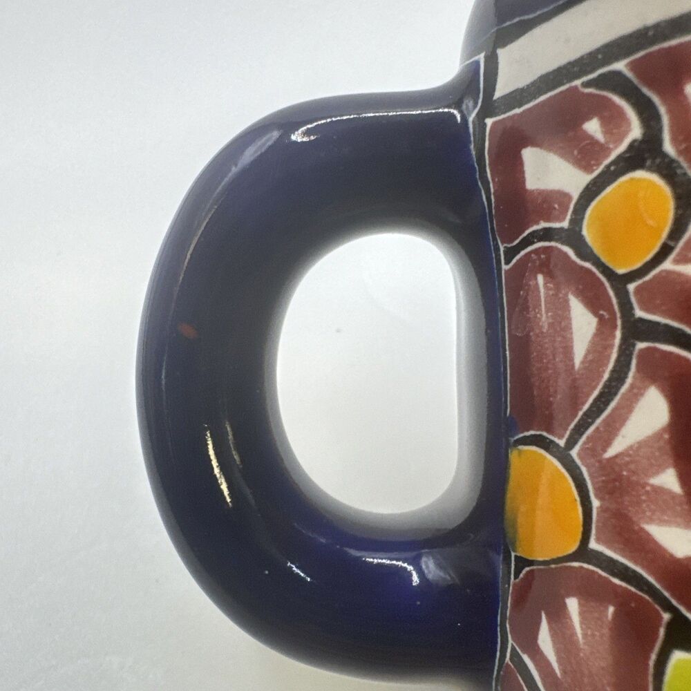 Talavera Pottery Mug Mexico Mexican Ceramic, Tableware, Tea Coffee 16oz - Picture 9 of 9